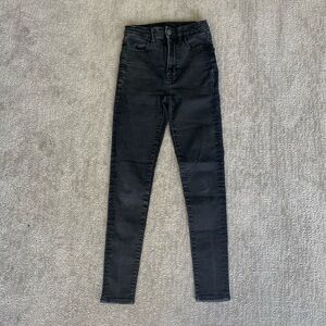 American Eagle Ne(x)t Level Stretch Black Denim Highest Rise Jean Jegging